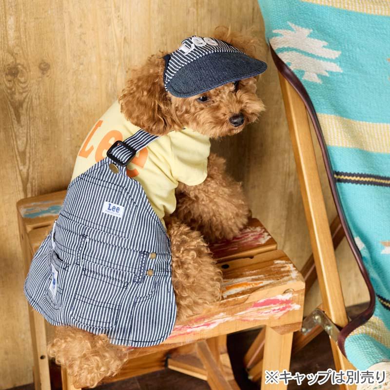 Lee（リー） 犬 服 春 ヒッコリー ワンショルダー スカート つなぎ