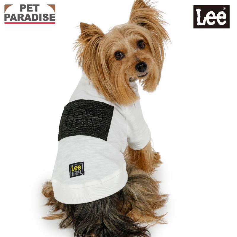  originals ペットTシャツ　犬服Lサイズ　希少　新品 Lee（リー） 犬 服 春 エンボス ロゴ Tシャツ 小型犬 | ホワイト