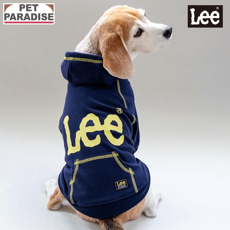 Lee（リー） 犬 服 春 ステッチ パーカー 中型犬 大型犬 | ネイビー