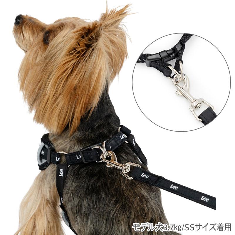 Lee（リー） 犬 ハーネス リード バンダナ 風 小型犬 S | グレー 反射