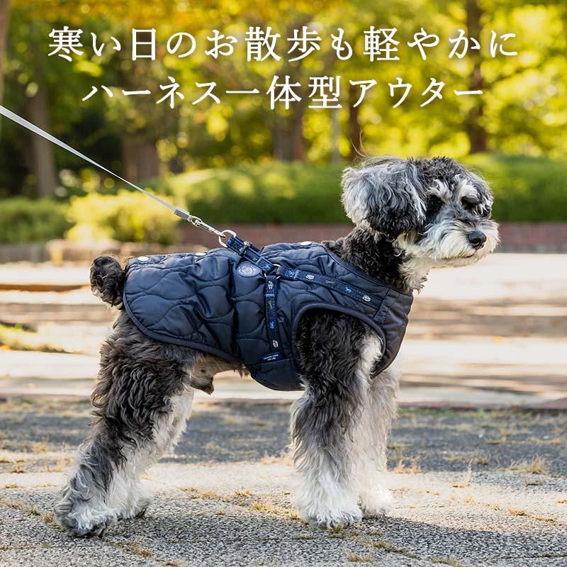 J.PRESS（J.プレス） 犬 服 冬 オニオン アウターハーネス ネイビー