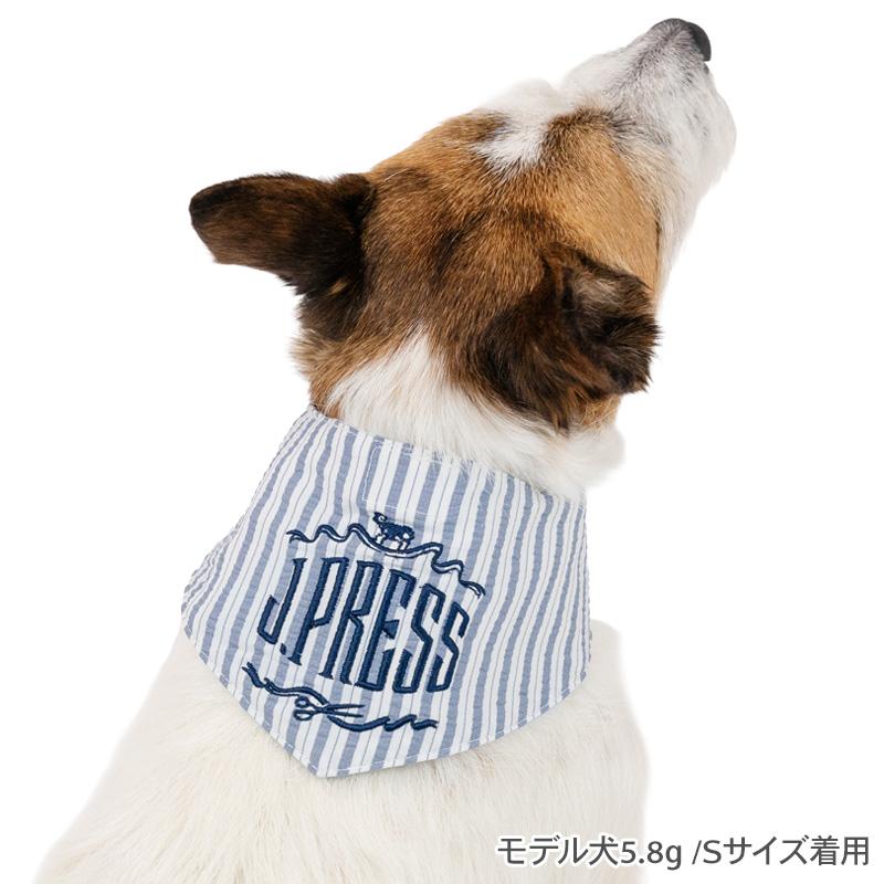 J.PRESS（J.プレス） 犬 服 夏 ストライプ クール バンダナ 小型犬