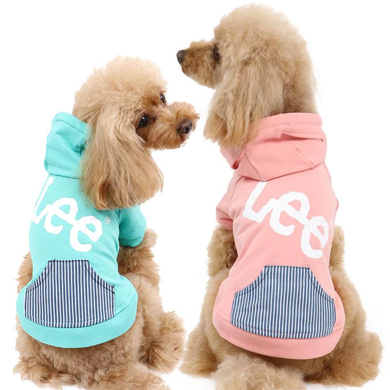 犬 服 ｌｅｅ ブランド おしゃれ 猫 小型犬 超小型犬 春服ペットウエア フーディー 白ロゴ パーカー 緑 桃 小型犬 メール便可 ペットパラダイス 通販 Paypayモール