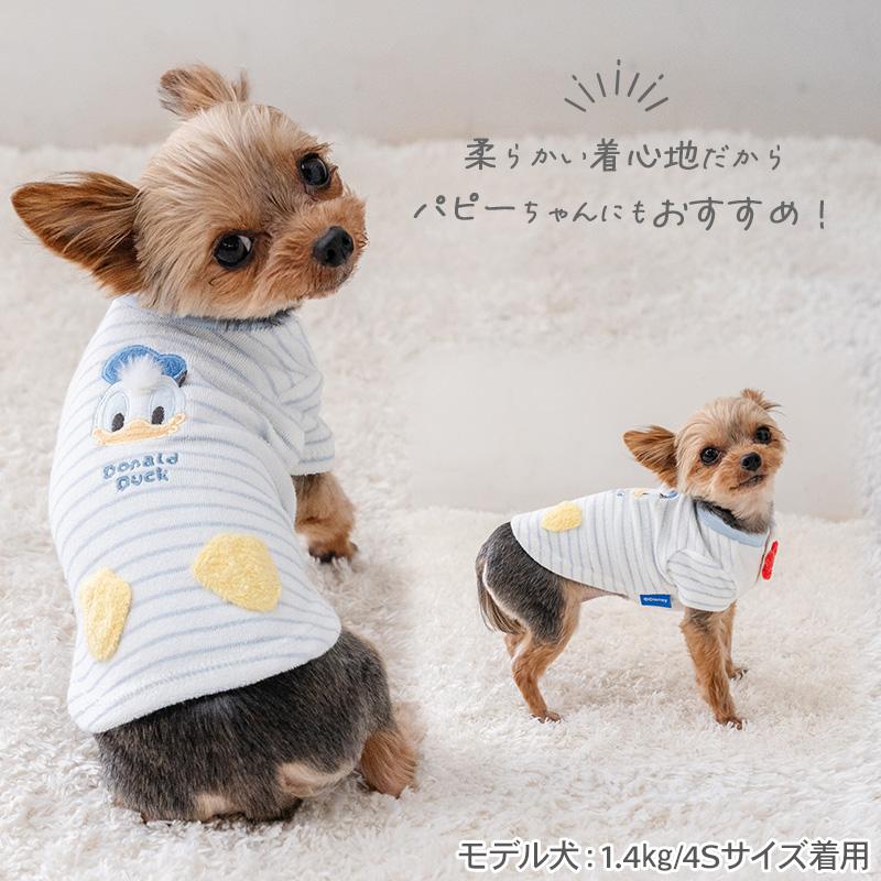 ［新品　未使用］犬用　服　SSサイズ　ディズニー系 Disney（ディズニー） ドナルド 犬 服 春 お顔 サーモキープ Tシャツ