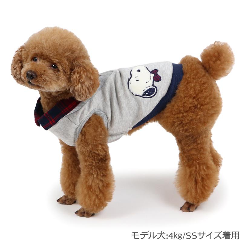 SNOOPY（スヌーピー） 犬 服 秋 おりこう トレーナー 重ね着風 小型犬