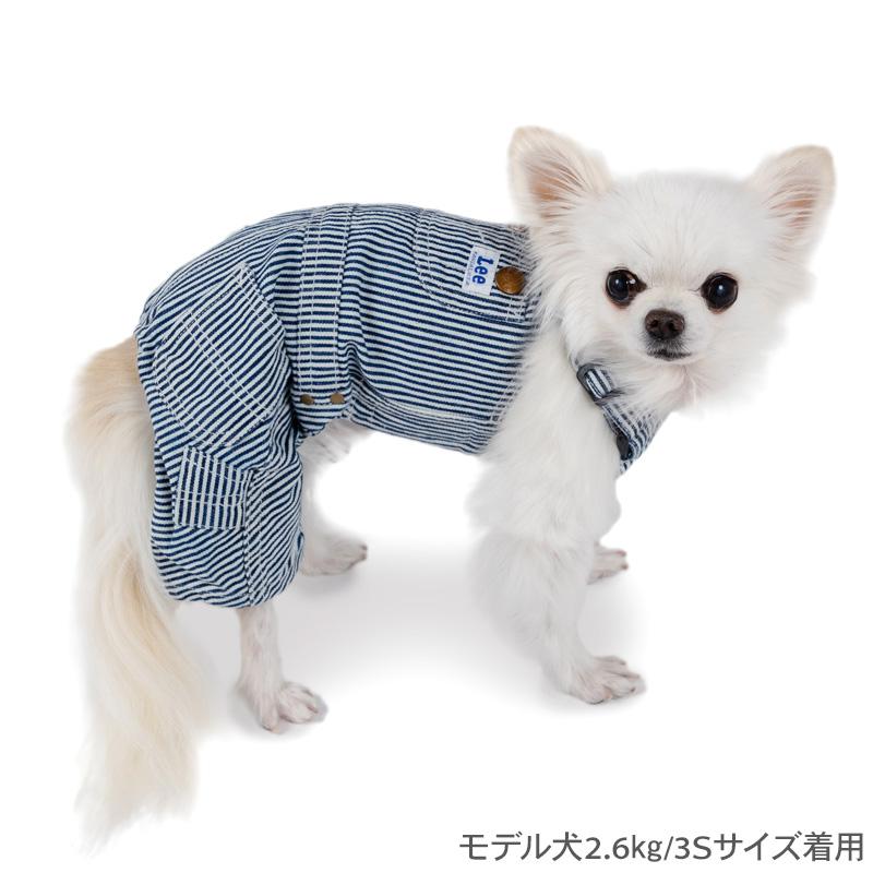 Lee（リー） 犬 服 春 ヒッコリー オーバーオール パンツつなぎ 小型犬