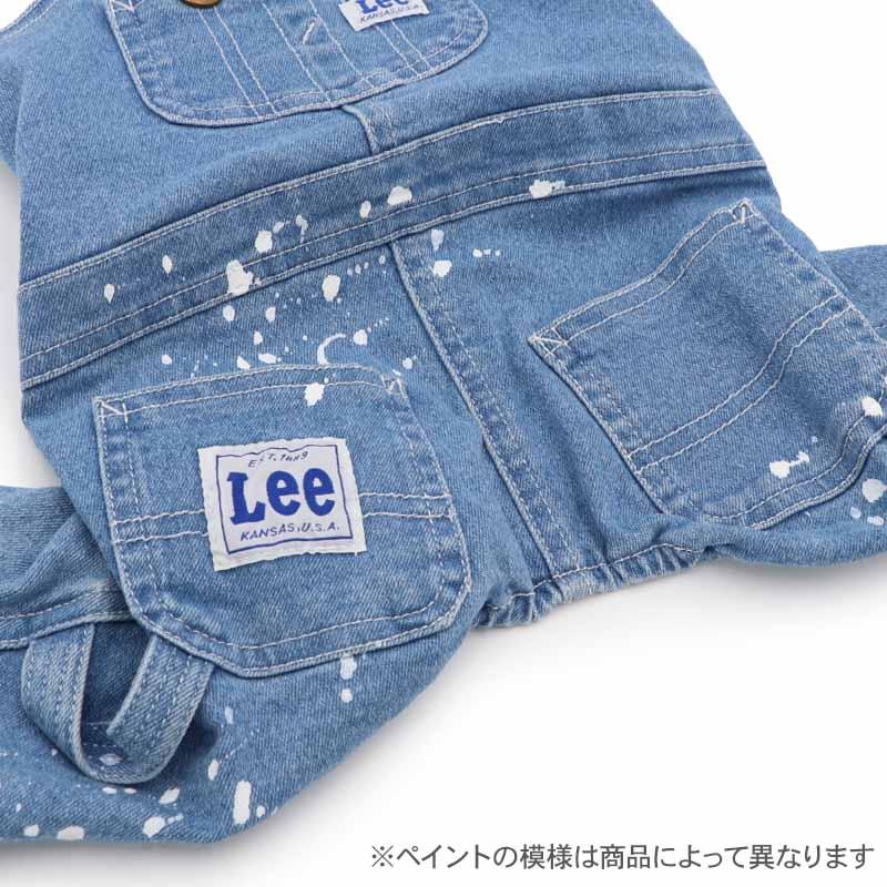 Lee（リー） 犬 服 春 ペイント デニム オーバーオール 小型犬