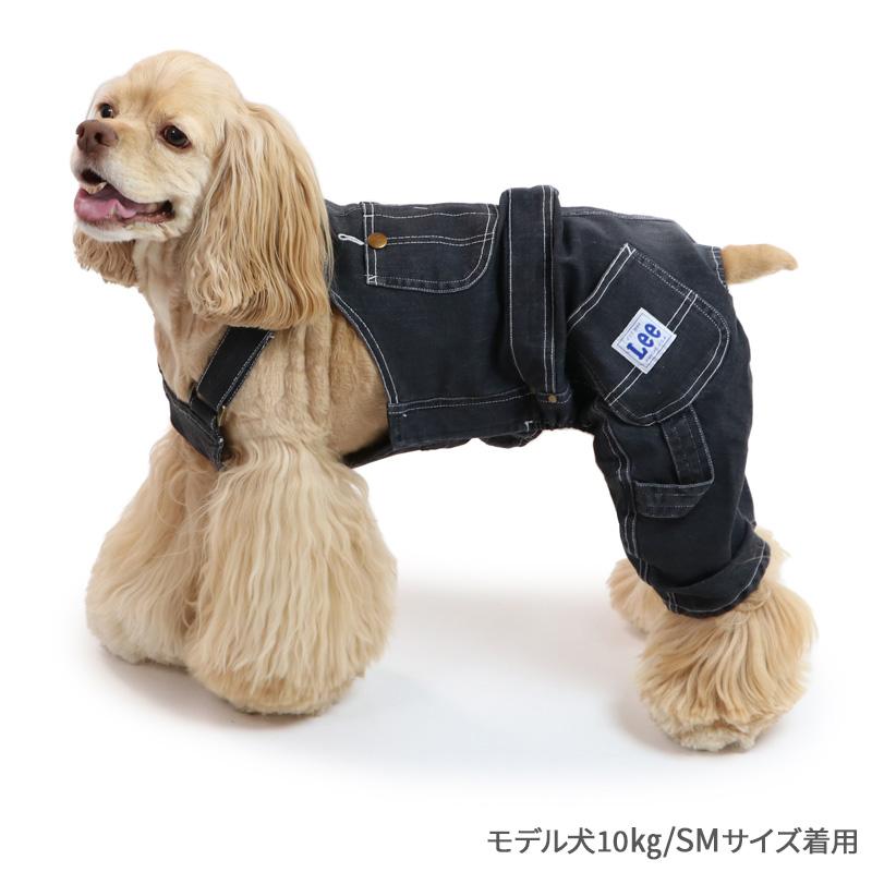 Lee 犬 服 ブラック デニム オーバーオール 中型犬 大型犬 | つなぎ