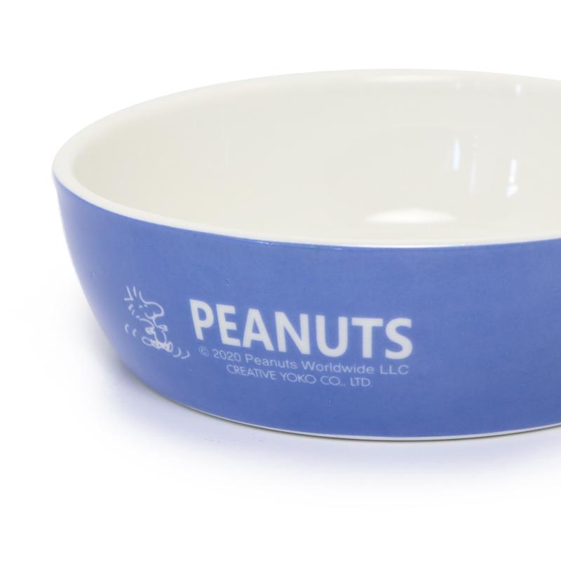 当店在庫してます 犬 食器 陶器 おしゃれ スヌーピー 猫 ペット 滑り止め フードボウル えさ皿 餌皿 青 茶1 760円 Aynaelda Com