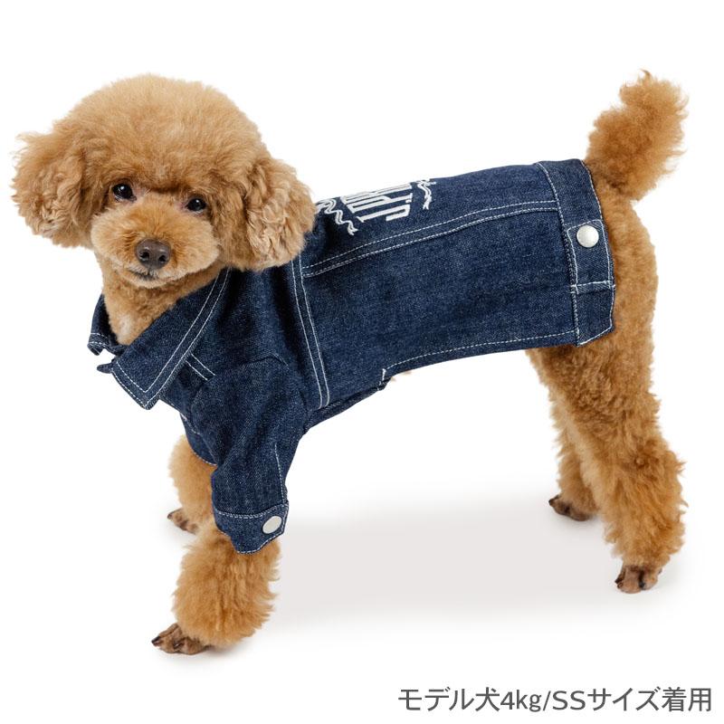 J.PRESS（J.プレス） 犬 服 冬 デニムジャケット 小型犬 |ネイビー