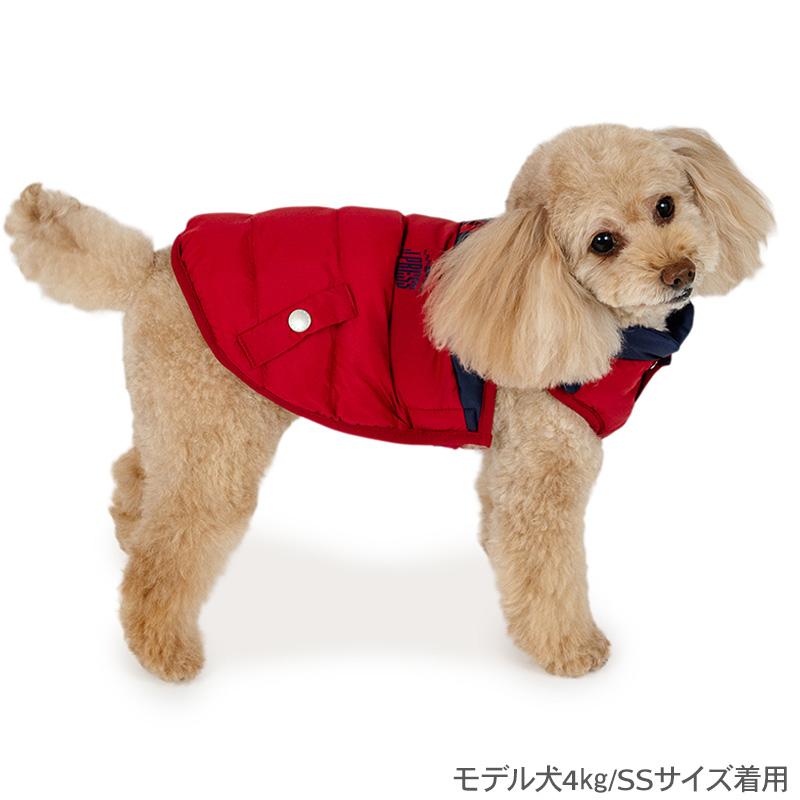 J.PRESS（J.プレス） 犬 服 冬 切り替え 綿入り ベスト 小型犬 | 撥水