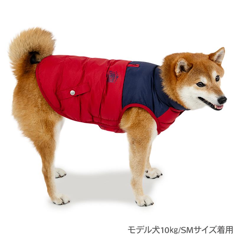 J.PRESS（J.プレス） 犬 服 冬 切り替え 綿入り ベスト 中型犬 大型犬