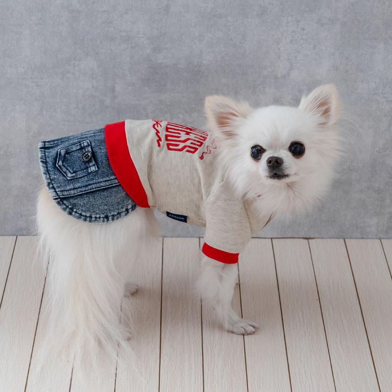 J.PRESS（J.プレス） 犬 服 春 デニム スカート つなぎ 小型犬 | 春
