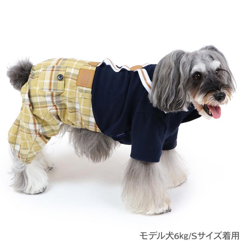 J.PRESS（J.プレス） 犬 服 秋冬 パンツ つなぎ タータンチェック 小型
