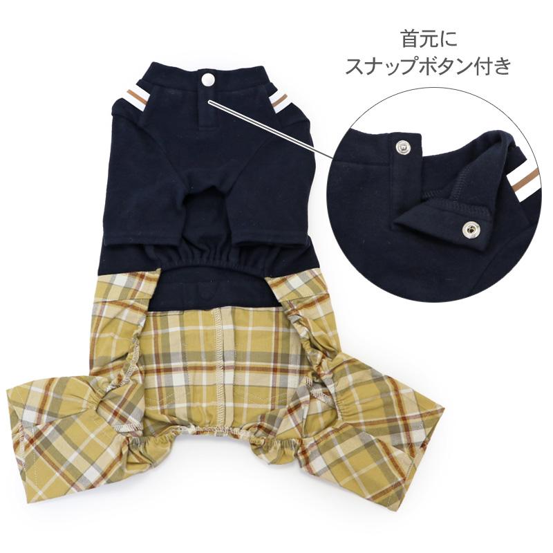 J.PRESS（J.プレス） 犬 服 秋冬 パンツ つなぎ タータンチェック 小型