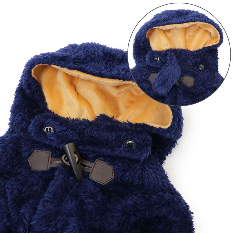 J.PRESS（J.プレス） 犬 服 秋 ボア ダッフル コート 保温 小型犬