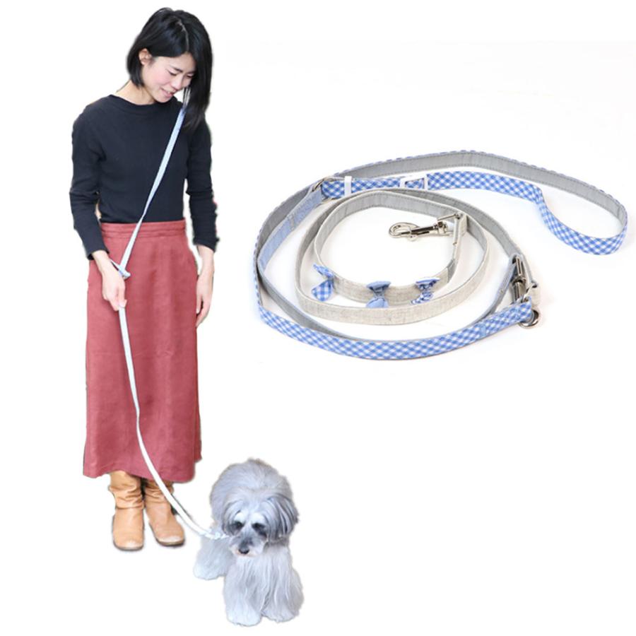 高速配送 犬 リード 肩掛け 中型犬 ｓｍ ショルダーリード おしゃれ ブランド 散歩 犬用リード 猫 ハンズフリー 肩掛けリード りぼん 2way3 960円 Whitesforracialequity Org