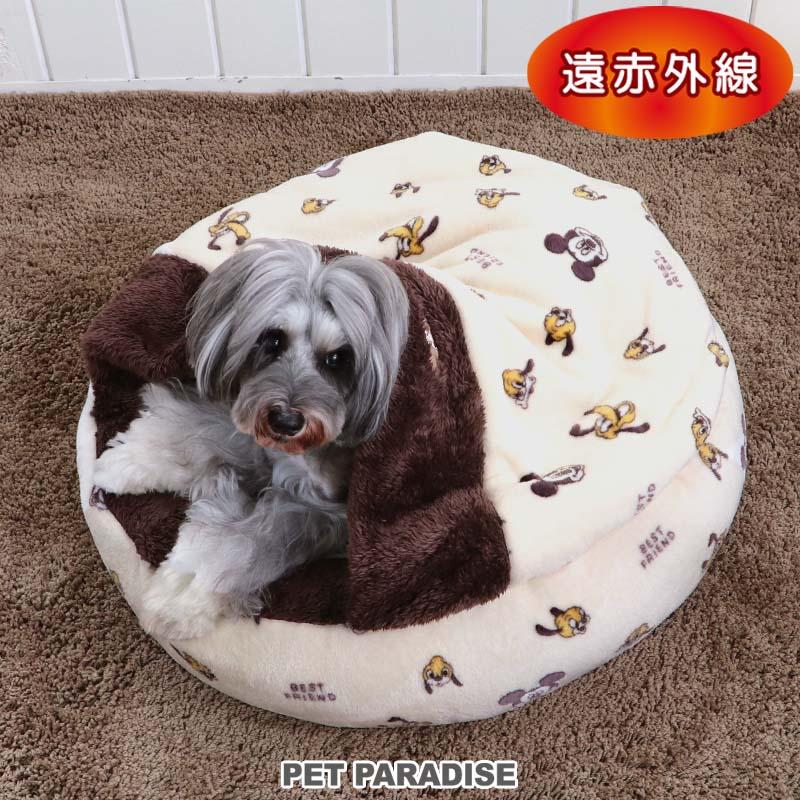 Disney（ディズニー） プルート ミッキー 犬 ベッド 遠赤外線 丸型
