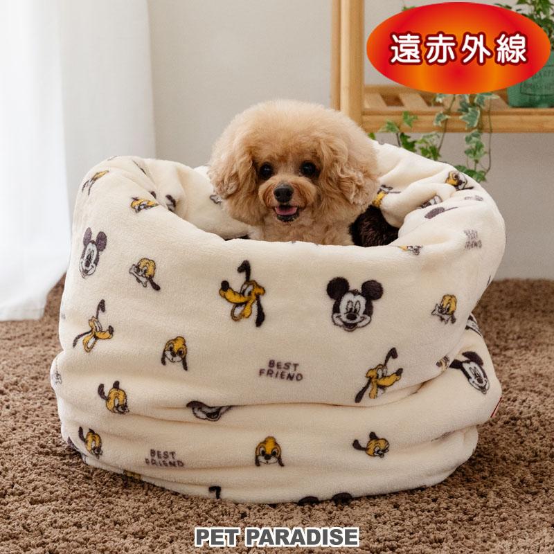 Disney（ディズニー） プルート ミッキー 犬 ベッド 遠赤外線 筒型