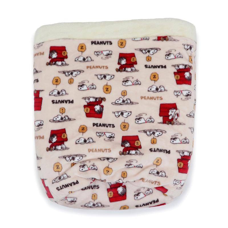 SNOOPY（スヌーピー） 犬 ベッド 秋 筒型 ボア 寝袋 遠赤外線 小型犬
