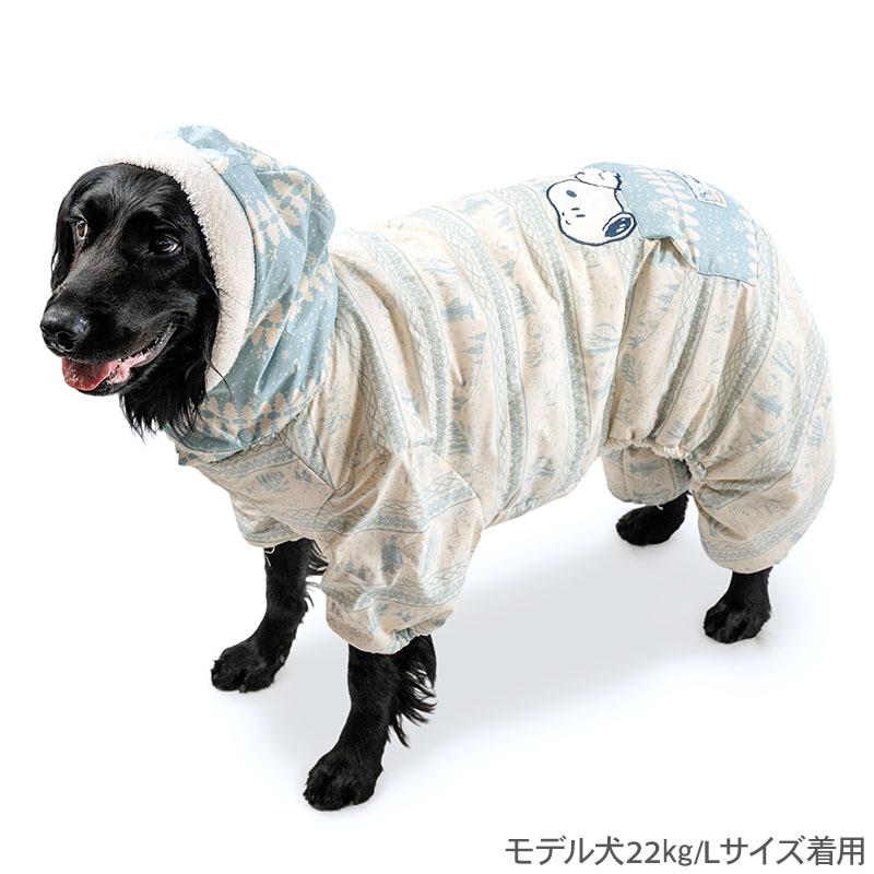 SNOOPY（スヌーピー） 犬 服 冬 ウインターオール つなぎ 中型犬 大型