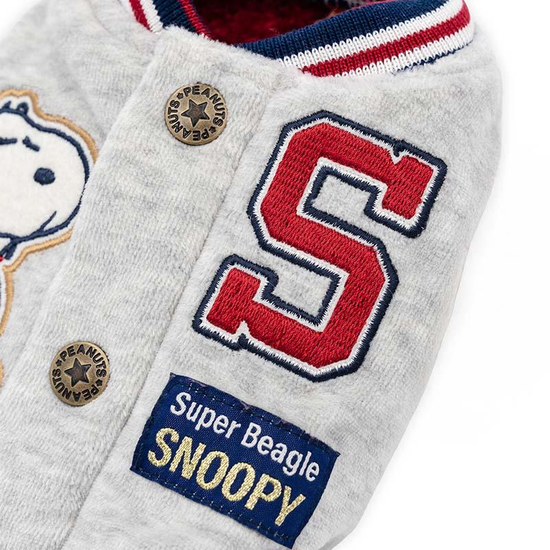 SNOOPY（スヌーピー） 犬 服 冬 スタジャン 小型犬 | 遠赤外線 背中