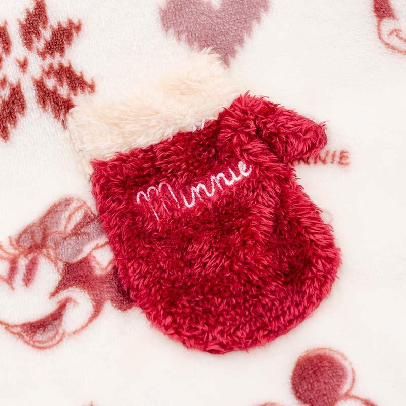 ディズニー ミッキーマウス ミニーマウス 犬 服 冬 ニット柄 着る毛布 小型犬 | フード付き 秋冬 毛布 ポンチョ 暖かい あったか ボア スリーパー