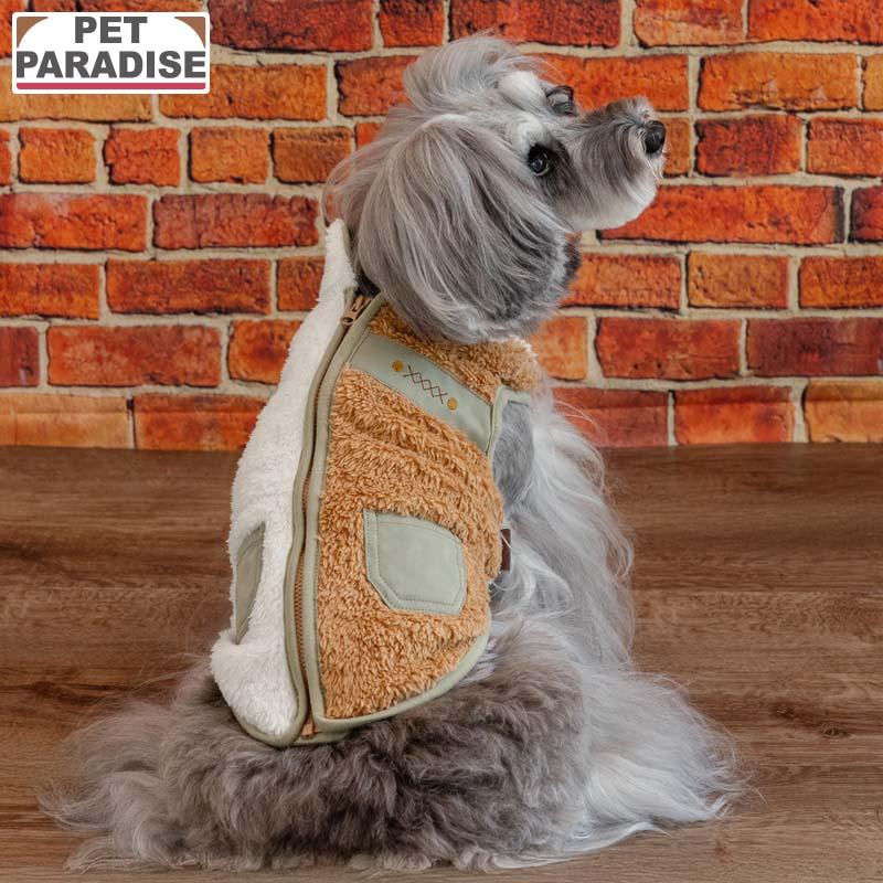 PET PARADISE（ペットパラダイス） 犬 服 冬 切替 ジップアップ ボア