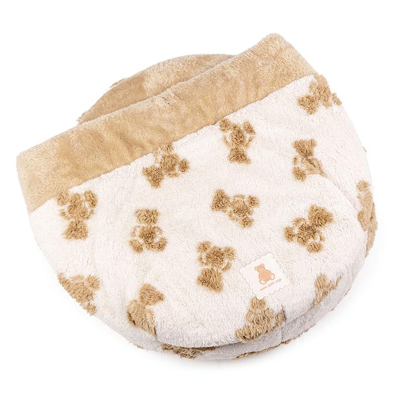 PET PARADISE（ペットパラダイス） 犬 ベッド 冬用 くまちゃん 織り柄