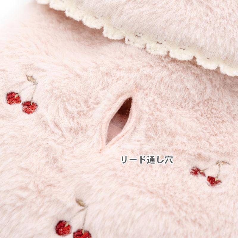 PET PARADISE（ペットパラダイス） 犬 服 冬 チェリー柄 ポンチョ 中型