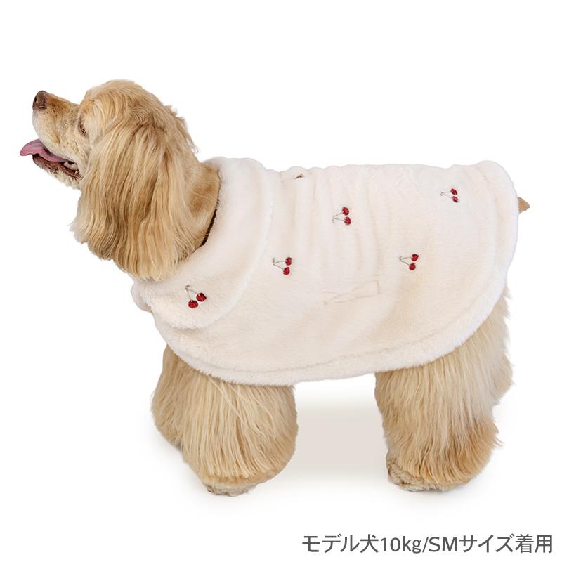 PET PARADISE（ペットパラダイス） 犬 服 冬 チェリー柄 ポンチョ 中型
