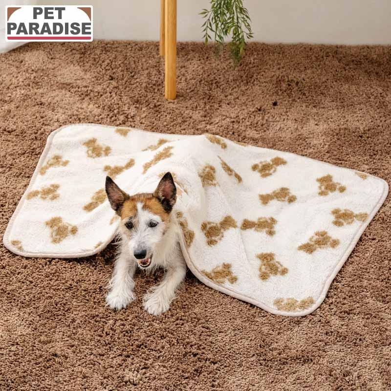 PET PARADISE（ペットパラダイス） 犬 毛布 冬用 くまちゃん 織り柄
