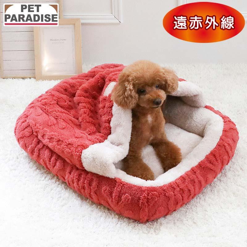 PET PARADISE（ペットパラダイス） 犬 ベッド 冬用 アラン柄 ボア 四角