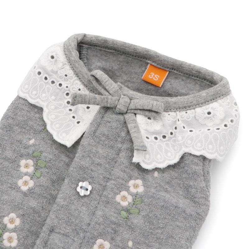 PET PARADISE（ペットパラダイス） 犬 服 春 お花 刺繍 ベスト 背中