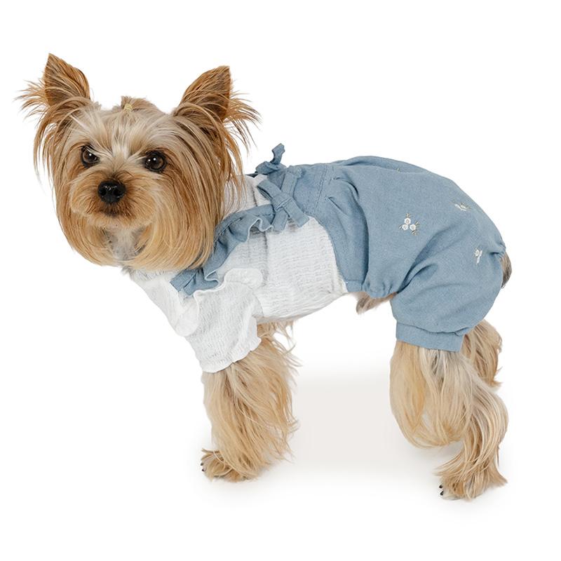 PET PARADISE（ペットパラダイス） 犬 服 春 刺繍 パンツつなぎ 小型犬