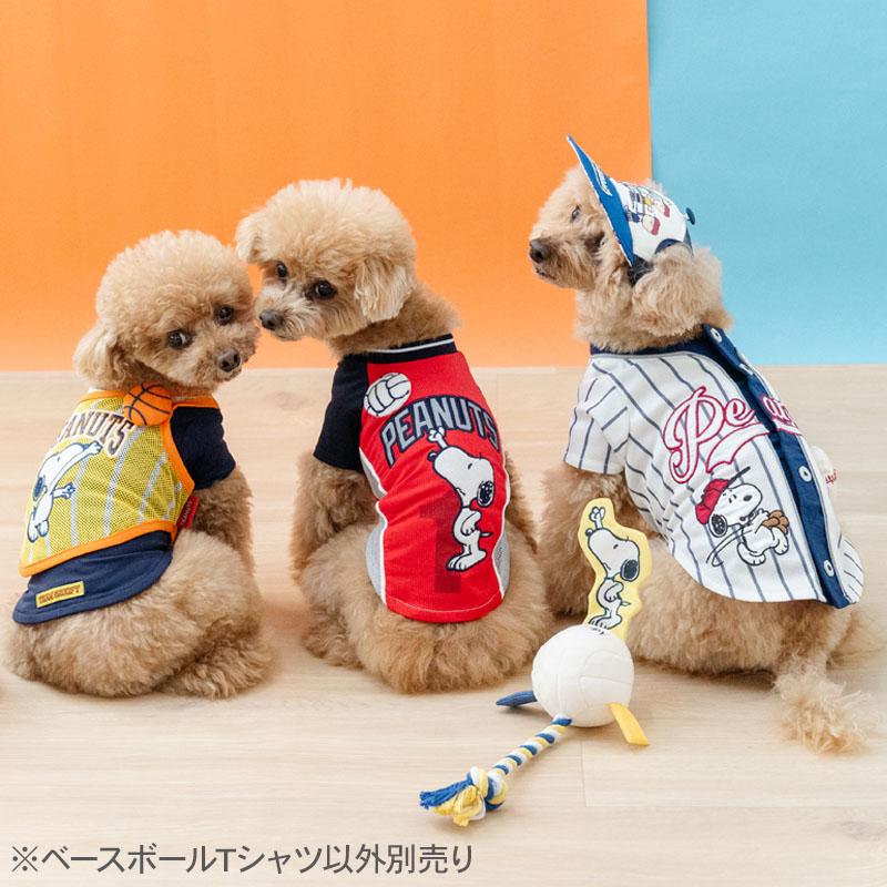 SNOOPY（スヌーピー） 犬 服 夏 ベースボール Tシャツ 中型犬 大型犬