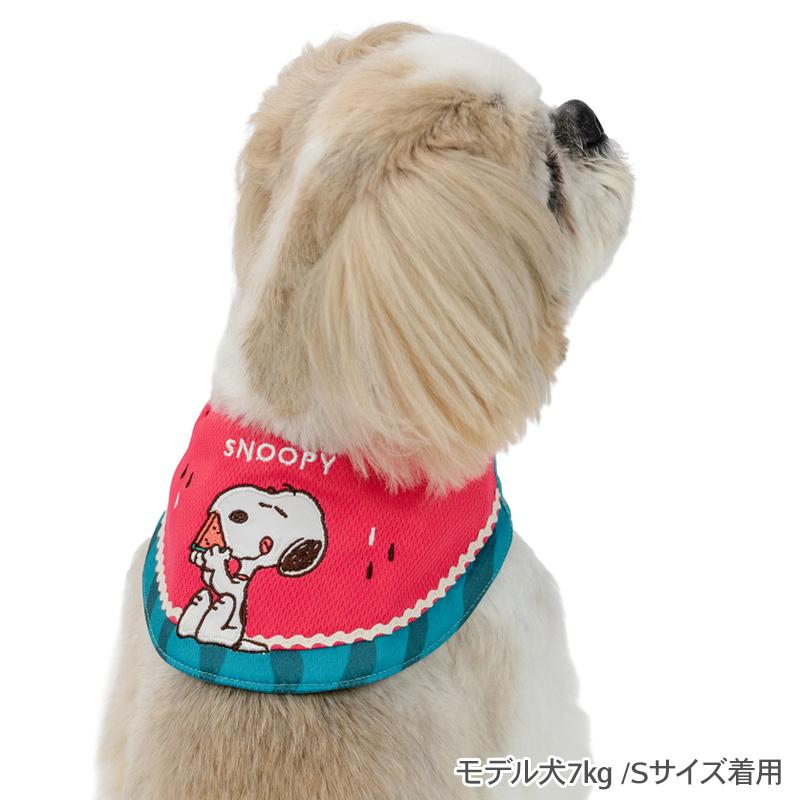 SNOOPY（スヌーピー） ポイント5倍 犬 クールネック スイカ柄 クール