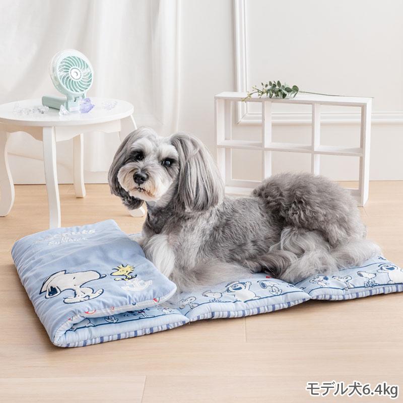 美品 ペットパラダイス スヌーピー クールロールマット 接触冷感120