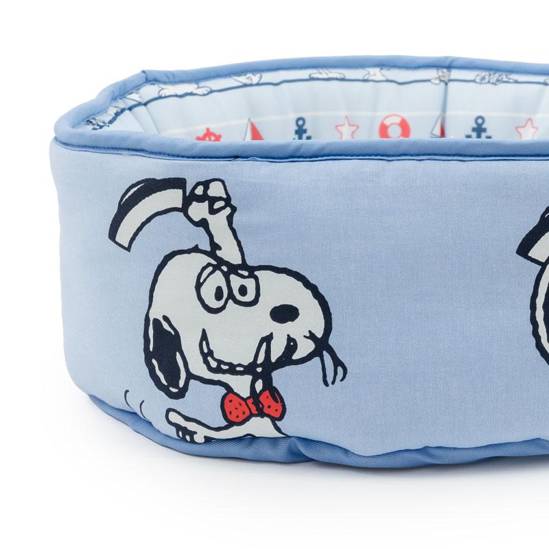 スヌーピー 犬 クール ベッド 夏用 ブラザーズ クールカップ カドラー （40×17cm） | ブルー 接触冷感 猫 ペットベッド 洗える ひんやり 涼感の画像