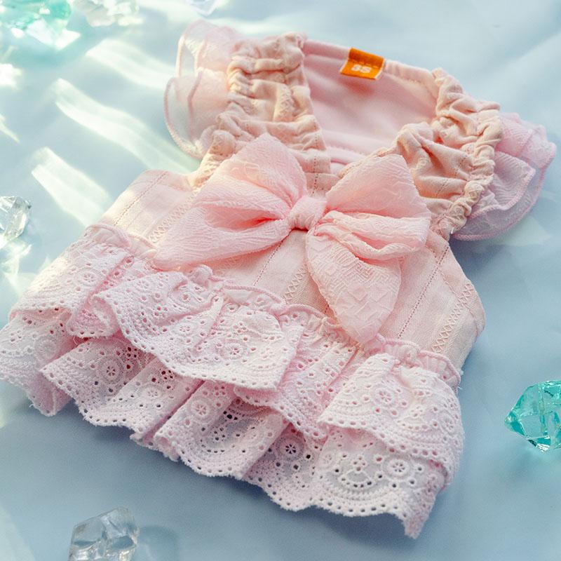 犬服ハンドメイド　ピンクレース3種類 PET PARADISE（ペットパラダイス） 【P10倍】犬 服 夏 レース ポケット