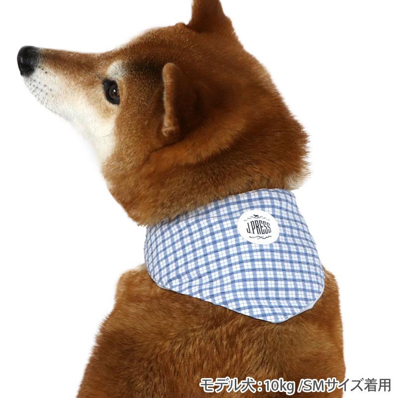 J.PRESS（J.プレス） 犬 服 春 夏 チェック クール バンダナ 中型犬