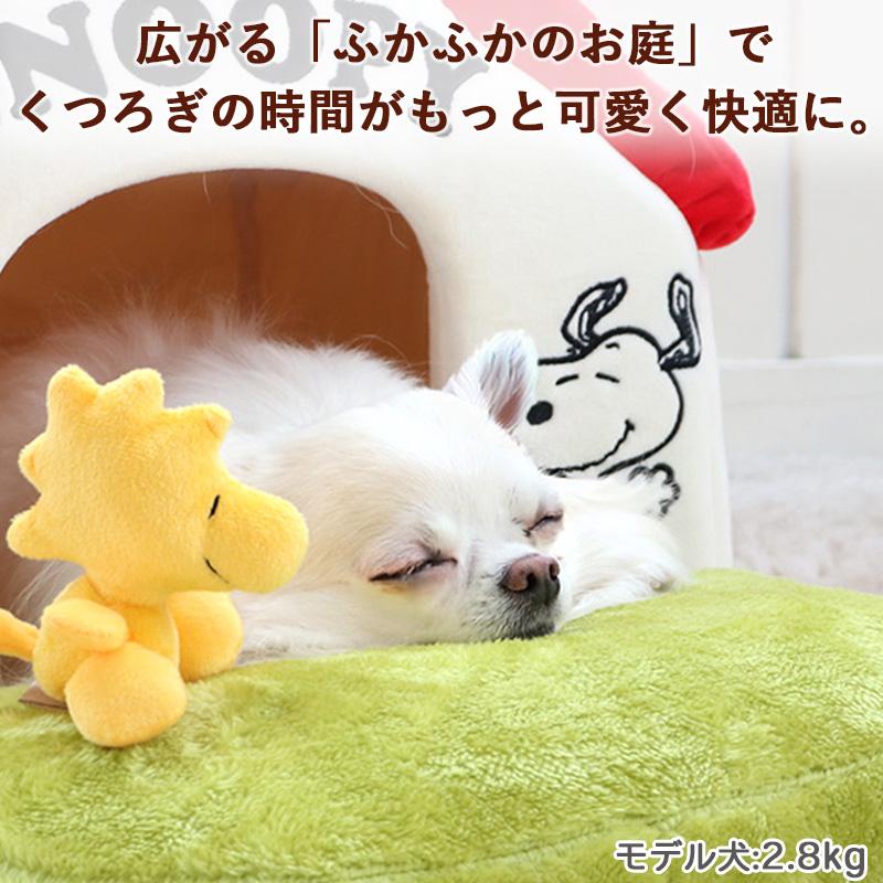 スヌーピーの屋根型ペットハウス　ペットパラダイスにて購入 スヌーピー お庭付き赤い屋根 折り畳みハウス【小】 / PET PARADISE