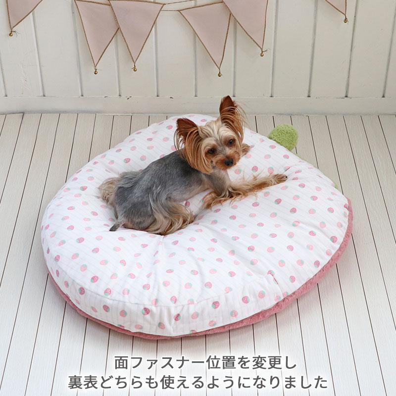 PET PARADISE 犬 ペットベッド 苺 クッション 小型犬 ネット店