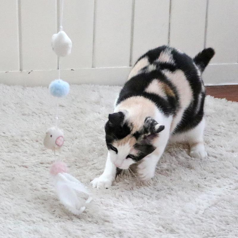 ジャンピング猫　バラエティセット PET PARADISE 猫 おもちゃ 猫じゃらし ひよこ ｜ ヒヨコ 羽根