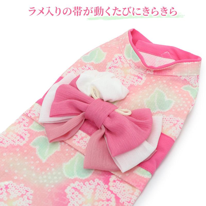 即納✨犬の浴衣✨犬用本格浴衣 vivi 紫×ピンク朝顔柄 Mサイズ ゆかた 犬服 犬の浴衣✨犬用本格浴衣 vivi 紫×ピンク朝顔柄 Mサイズ