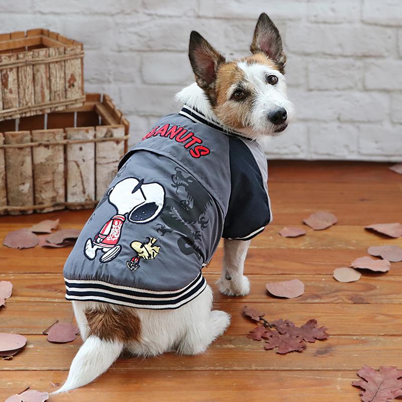 SNOOPY 犬 服 秋冬 セール 遠赤外線 スカジャン スヌーピー 龍