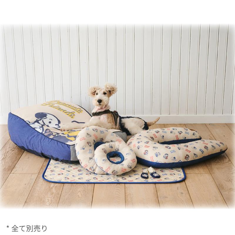 SNOOPY ペットカートと遠赤外線あごのせクッション 【合計2点セット】 SNOOPY（スヌーピー） 犬 クッション あごのせ 枕 makokoro | 洗える
