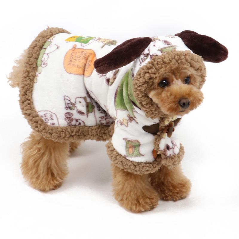 犬 服 冬用 ペットパラダイス スヌーピー ビーグル スカウト柄 着る毛布 小型犬 超小型犬 小型犬 暖か あったか 保温 防寒 ペットパラダイス 通販 Paypayモール