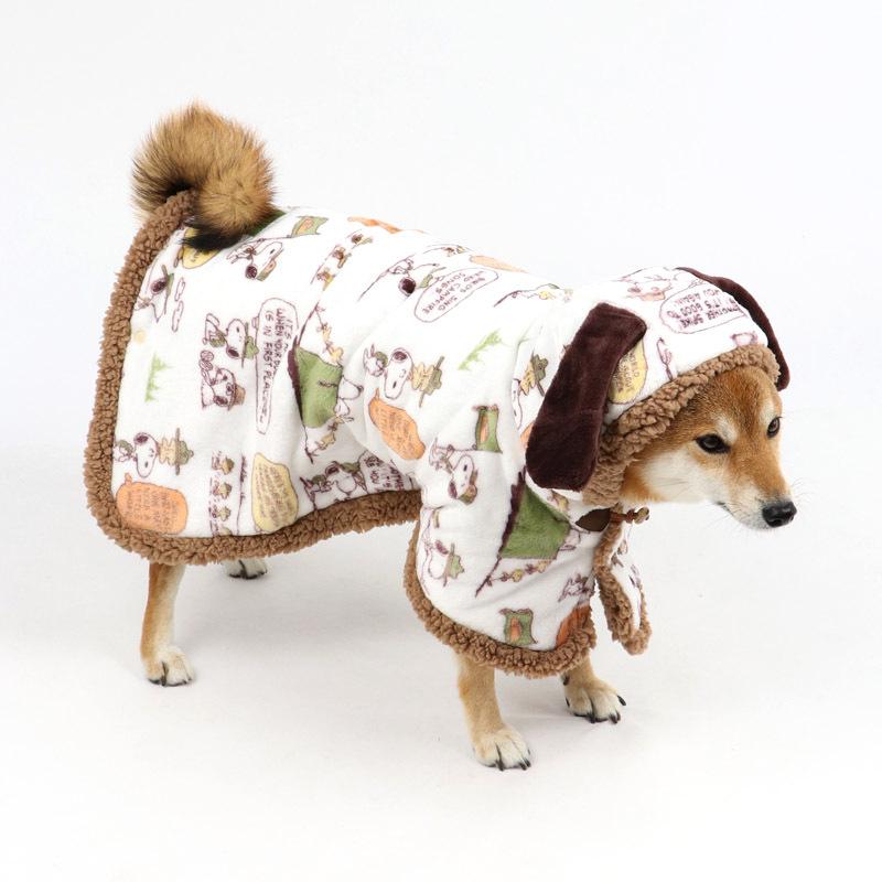 犬 服 冬用 ペットパラダイス スヌーピー ビーグル スカウト柄 着る毛布 中 大型犬 中型犬 大型犬 暖かい あったか 保温 ペットパラダイス 通販 Paypayモール