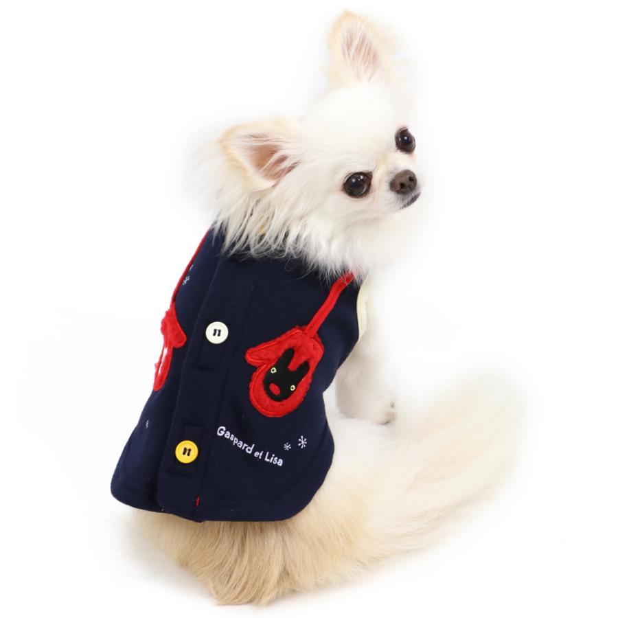 犬 服 冬 背中開き ブランド 着せやすい おしゃれ 暖かい 小型犬 超小型犬 猫 あったか 保温 リサとガスパール 背開き 手袋ベスト 小型犬 ペットパラダイス 通販 Paypayモール